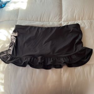 Athletes Swim Skirt Bottom Gray with Ruffle